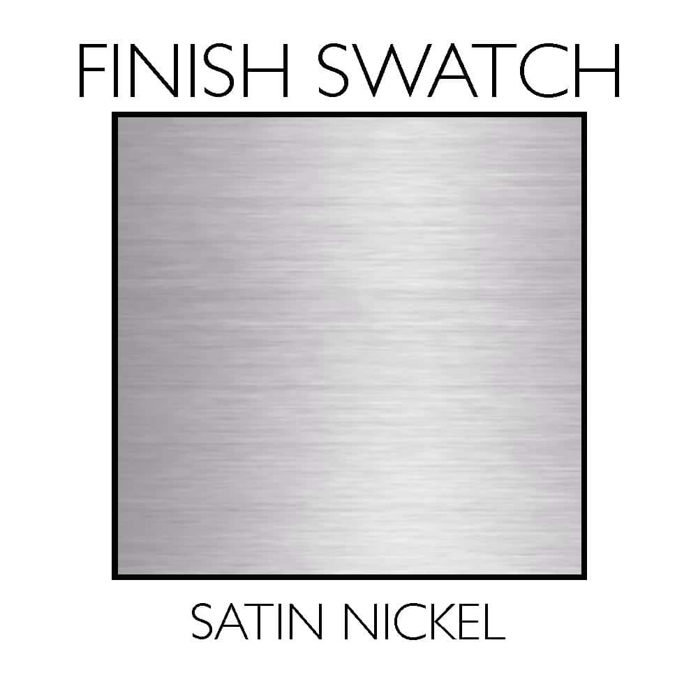 Torino 13" Satin Nickel and Glass Ceiling Light