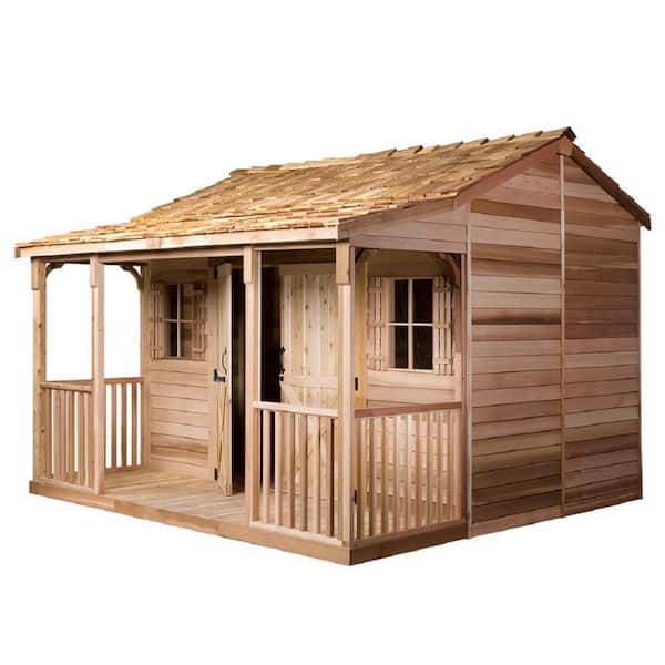Cedarshed Ranchouse 17 ft. W x 13 ft. D Wood Shed with Porch (192 sq. ft.)