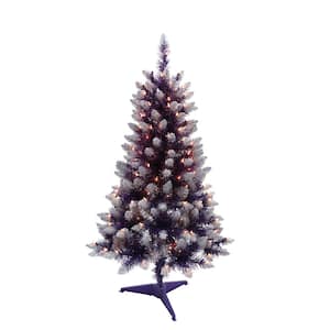 4 ft. Pre-Lit Fashion Purple Pine Artificial Christmas Tree with 150 UL-Listed Clear Lights