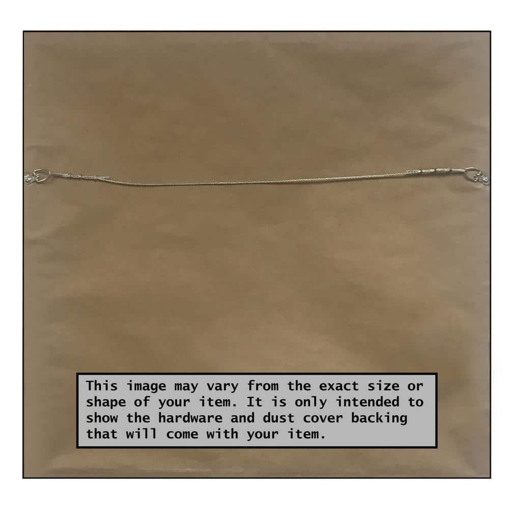 21" x 25" Beige and Black Wood Framed Leaf Print