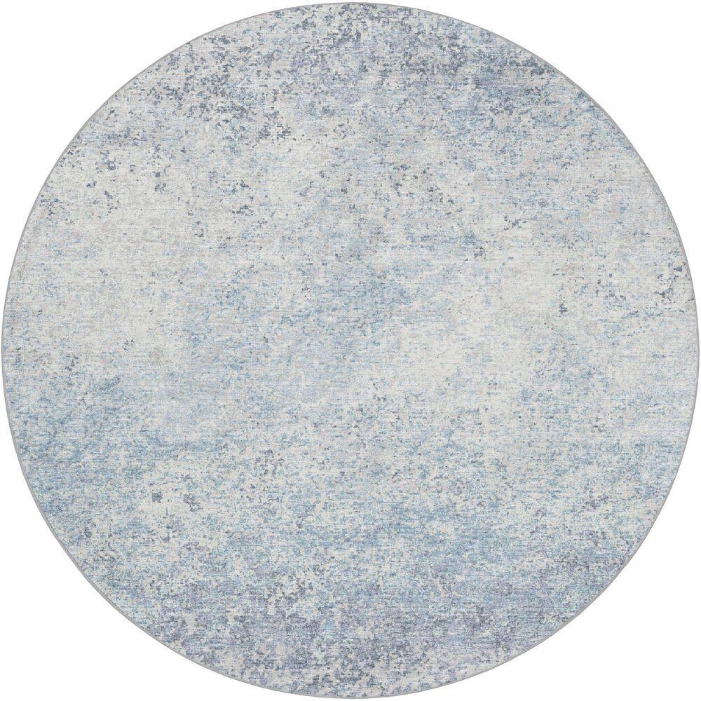 Dream Shag Premium Machine Washable Abstract ADS36 Blue 8 ft. x 8 ft. Round Rug price history on PriceWatchPro