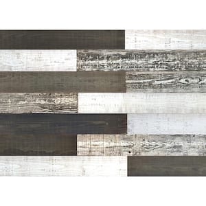 Thermo-Treated 1/4 in. x 5 in. x 4 ft. Ebony, Pearl, Country Warp Resistant Barn Wood Wall Planks(10 sq. ft. per 6-Pack)
