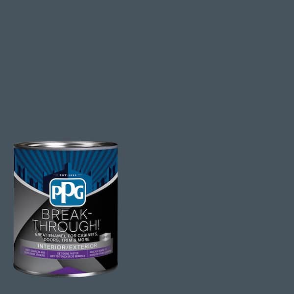 Break-Through! 1 qt. PPG10-09 Soothing Sapphire Semi-Gloss Door, Trim & Cabinet Paint