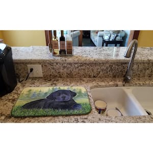 14 in. x 21 in. Multi-Color Labrador Dish Drying Mat