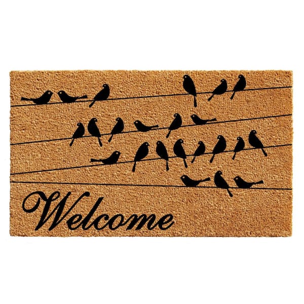 Calloway Mills Black Bird Welcome Doormat 24" x 36"