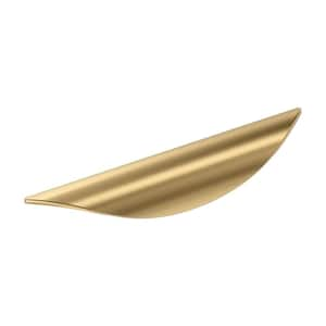 Current 3-3/4 in. (96 mm) Modern Champagne Bronze Edge Cabinet Pull