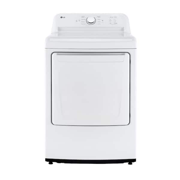 LG 7.3 Cu.Ft. Vented Gas Dryer in White with Sensor Dry Technology