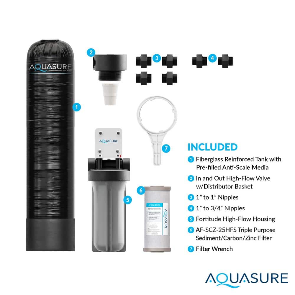 Serene Lite Black Whole House Water Filtration System