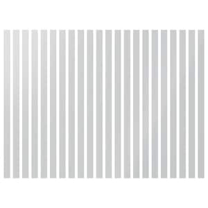 Adjustable Slat Wall 1/8 in. T x 2 ft. W x 4 ft. L White Acrylic Decorative Wall Paneling (22-Pack)