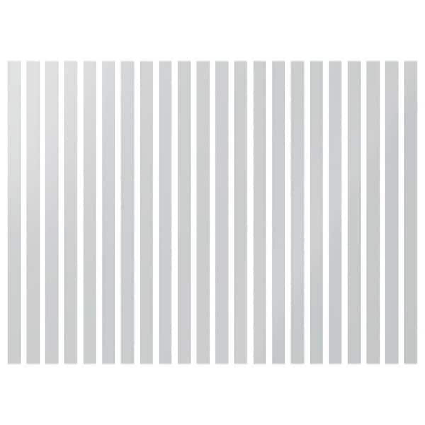 Ekena Millwork Adjustable Slat Wall 1/8 in. T x 2 ft. W x 4 ft. L White Acrylic Decorative Wall Paneling (22-Pack)