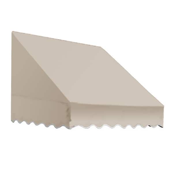 AWNTECH 5.38 ft. San Francisco Fixed Awning 64.5 in. W x 31 in. H x 24 in. D Acrylic Fabric in Linen