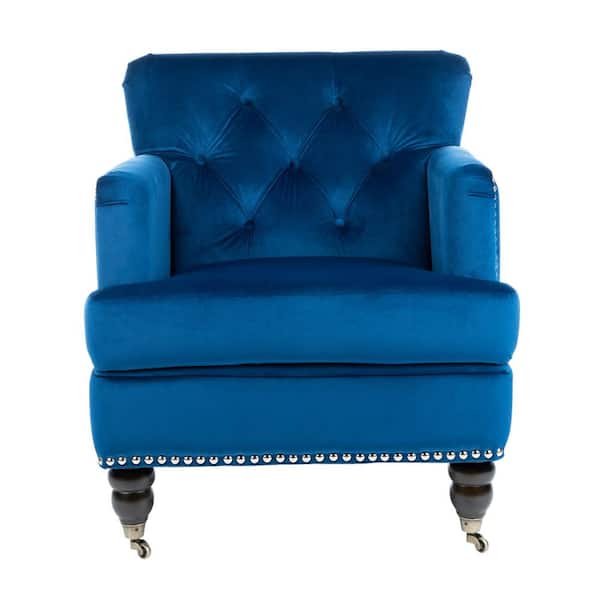 SAFAVIEH Colin Navy Arm Chair
