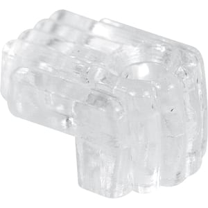 1/4 in., Clear Acrylic Mirror Clip with Screw and Anchor (6-pack)