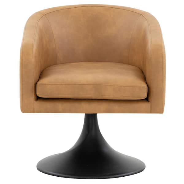 SAFAVIEH Gonzalez Light Brown/Black Accent Chair