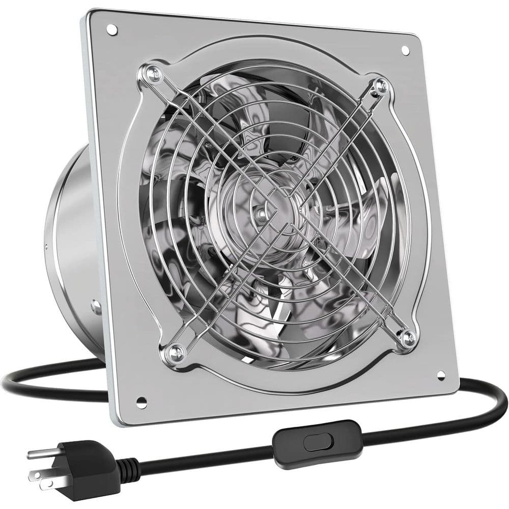 8 in. 576CFM 53. 5W Silver Galvanized Steel Electric Powered Exhaust Attic Fan, Ventilation Fan for Kitchen or Bathroom price history on PriceWatchPro