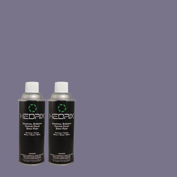 Hedrix 11 oz. Match of 620D-6 Royal Intrigue Gloss Custom Spray Paint (2-Pack)
