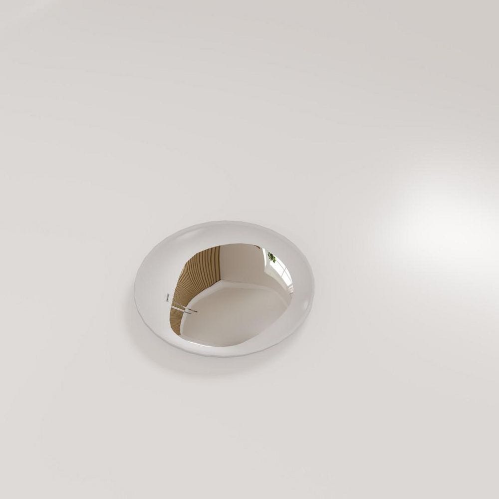 Opal Glossy White Acrylic Oval Freestanding Bathtub 55"