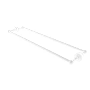 Waverly Place 30 in. Back to Back Shower Door Handle Towel Bar in Matte White