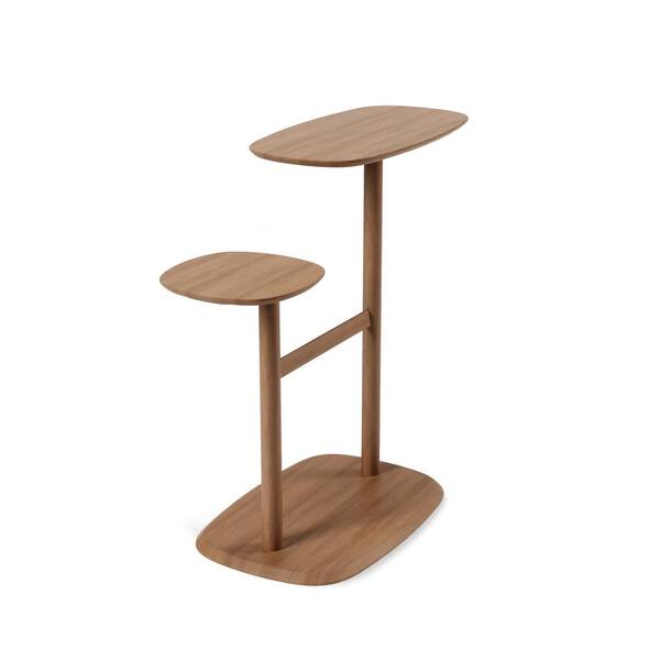 Umbra Swivo Light Walnut Side Table 1013759 1055 The Home Depot Umbra Swivo Light Walnut Side Table, Umbra Outdoor Furniture