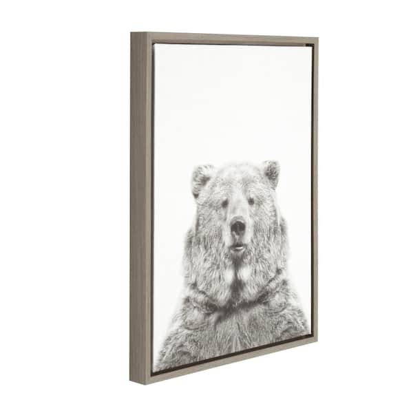 Sylvie "Bear European" by Tai Prints Framed Canvas Wall Art