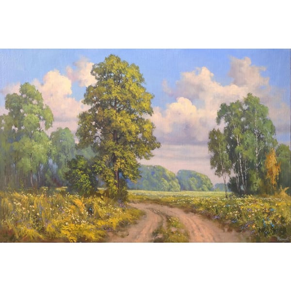 Unbranded "Smell the Wild Flowers" by Marmont Hill Unframed Canvas Nature Art Print 12 in. x 18 in.