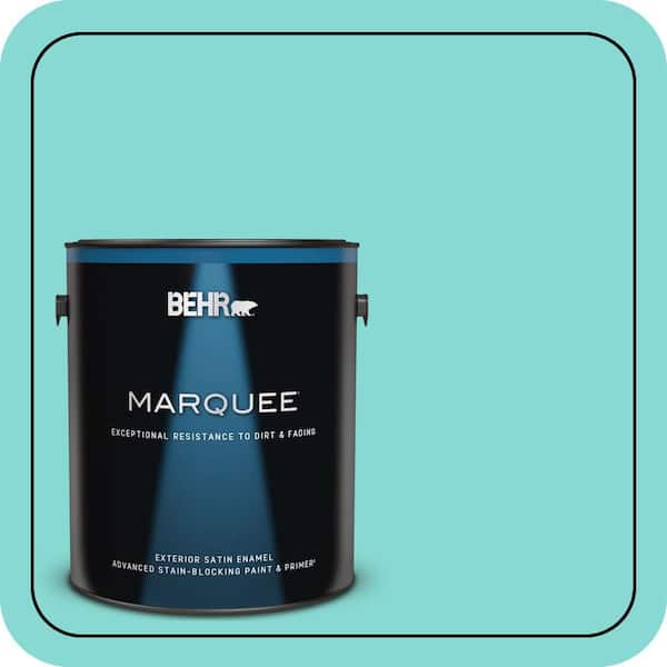 BEHR MARQUEE 1 gal. #P450-3 Rainwater Satin Enamel Exterior Paint & Primer
