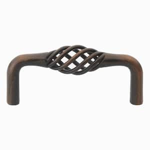 3 in. Center-to-Center Rustic Bronze Birdcage Cabinet Pull (10-Pack)