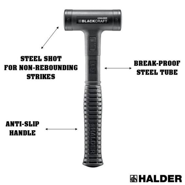 Halder Blackcraft 40 Dead Blow 1.41 lbs. Polyurethane Hammer with 11.8 in.  Steel Handle 3379.040 - The Home Depot