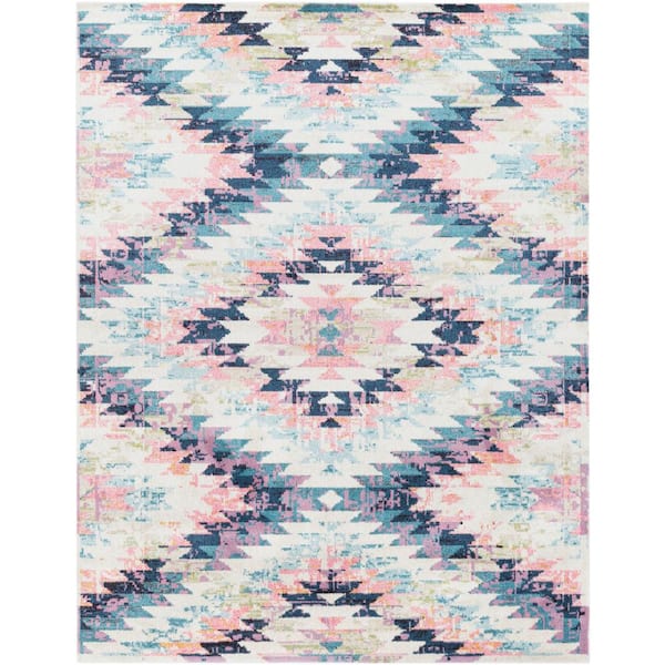 Livabliss Ariane White 8 ft. x 10 ft. Indoor Area Rug