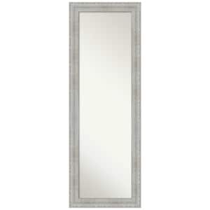 Large Rectangle Rustic Whitewash Casual Mirror (52.5 in. H x 18.5 in. W)