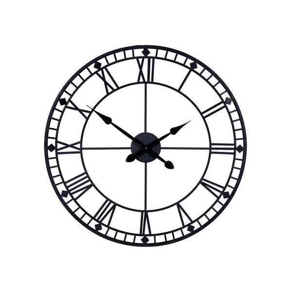 Stratton Home Decor Modern 31.5 in. Evan Wall Clock