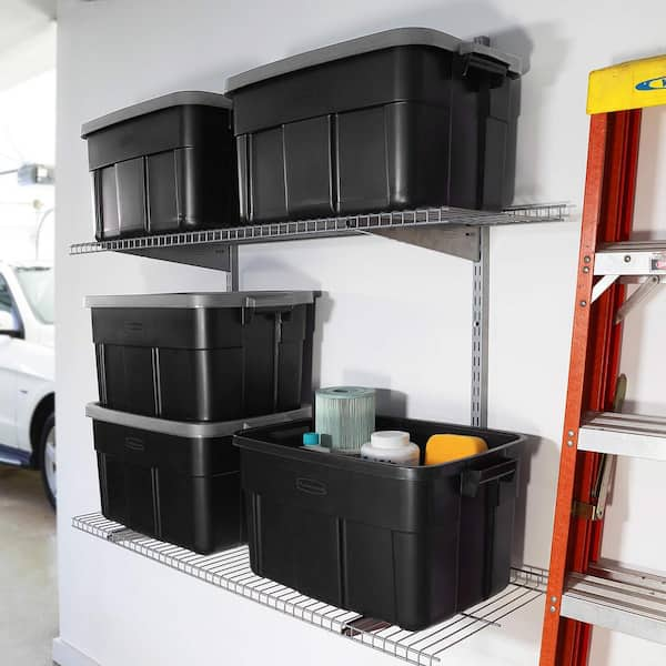 Black, Plastic Organizing Boxes and Totes —LAR Plastics