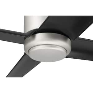 Quell 52 in. Indoor/Outdoor Nickel Ceiling Fan Integrated LED Light Smart Wi-Fi Enabled Remote w/Voice Activation