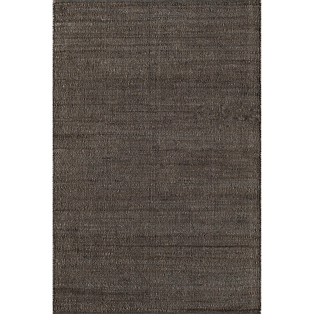 Charcoal Cotton-Blend 6' x 9' Flat Woven Handmade Area Rug