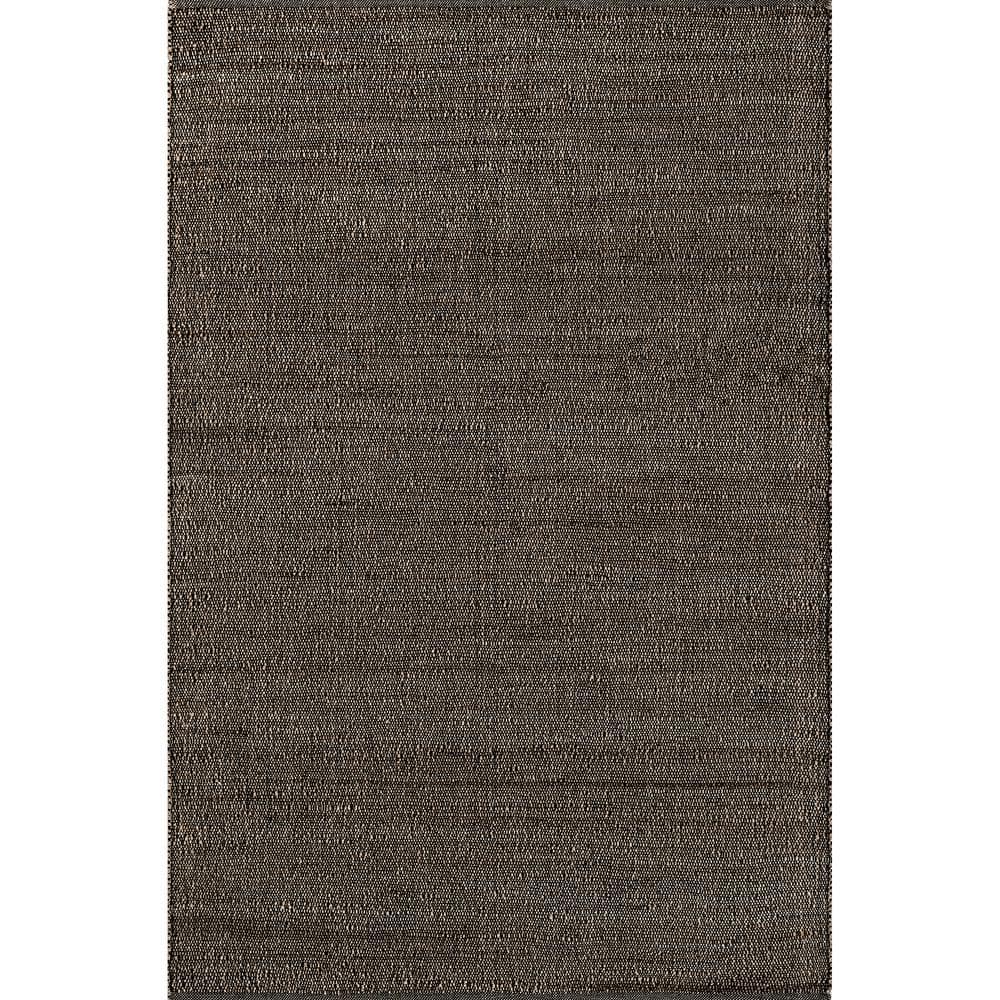 Charcoal 9' x 12' Handmade Jute Cotton Blend Area Rug