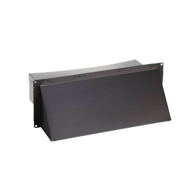 Broan-NuTone Steel Wall Cap for 3.25 in. x 14 in. Duct in Black