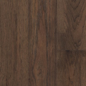 Brown Hickory Hickory 1/4 in. T x 6.5 in. W Waterproof Wire Brushed Engineered Hardwood Flooring (21.7 sqft/case)