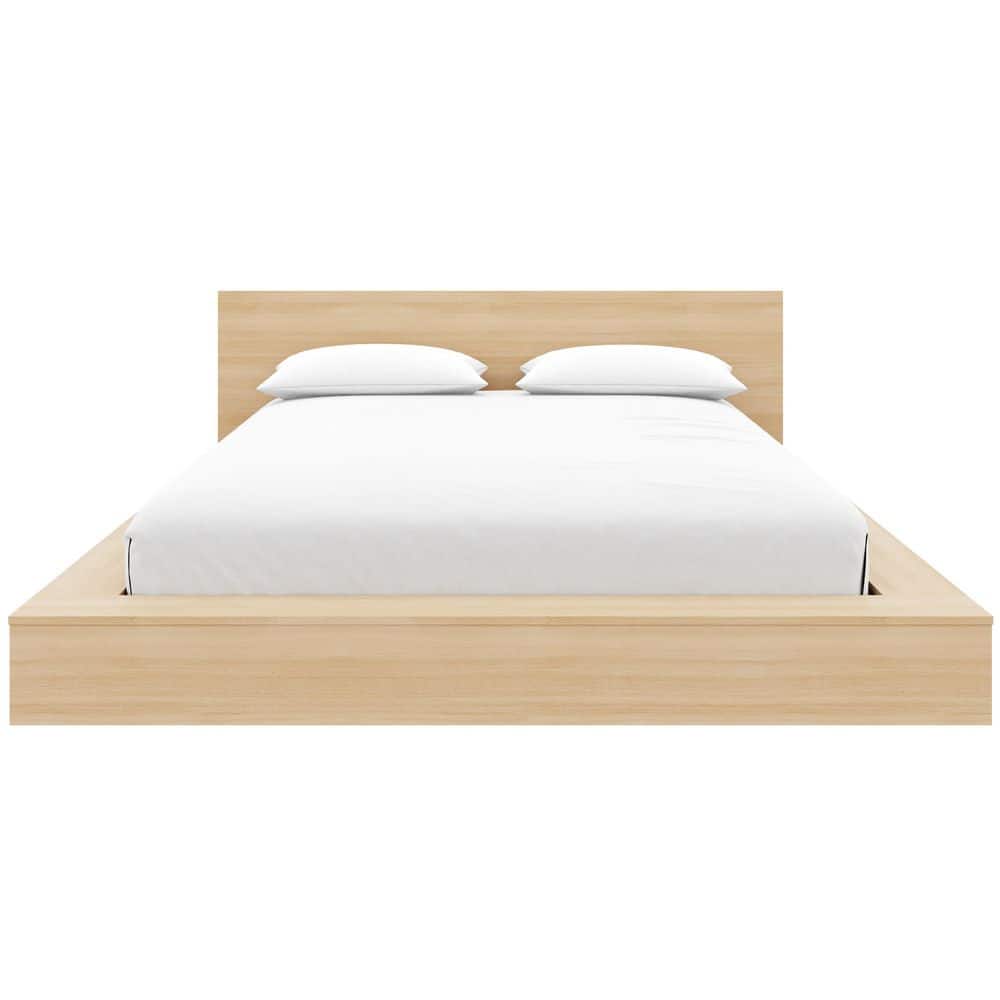 Kanso Black Frame Queen Size Low Profile Platform Bed Set - thumbnail 3