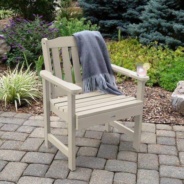 Highwood Lehigh Whitewash Recycled Plastic Outdoor Garden Chair