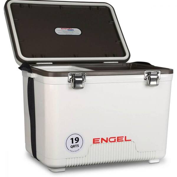 Engel 19 qt. Fishing Live Bait Dry Box Ice Cooler with Strap 