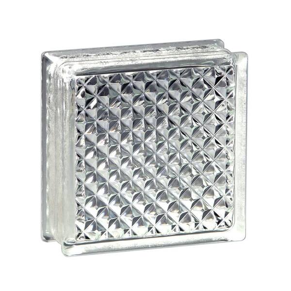 Pittsburgh Corning 8 in. x 8 in. x 3 in. Delphi Pattern Glass Block (10-Case)