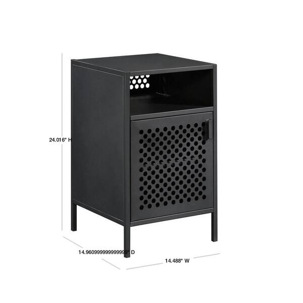 sauder nightstand black