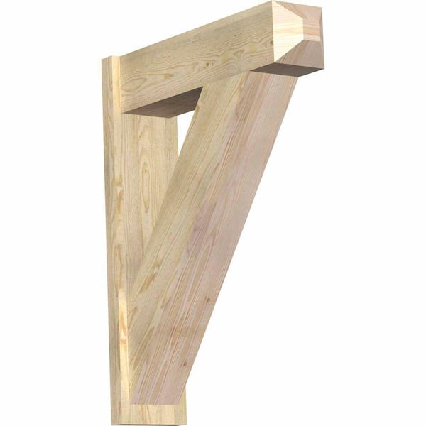 Ekena Millwork 8 in. x 38 in. x 30 in. Traditional Craftsman Rough Sawn Douglas Fir Outlooker