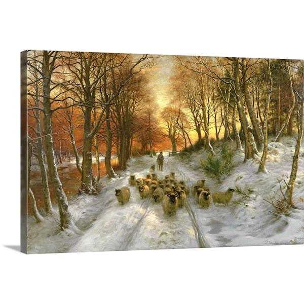 GreatBigCanvas 36 in. x 24 in. "Glowed with Tints of Evening Hours" by Joseph Farquharson Canvas Wall Art
