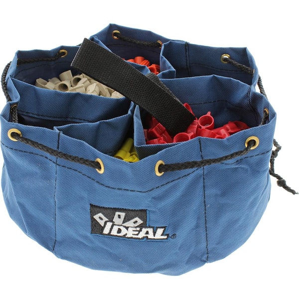 Ideal 6 Pocket Divider Pouch Small Parts Organizer, Blue Poly