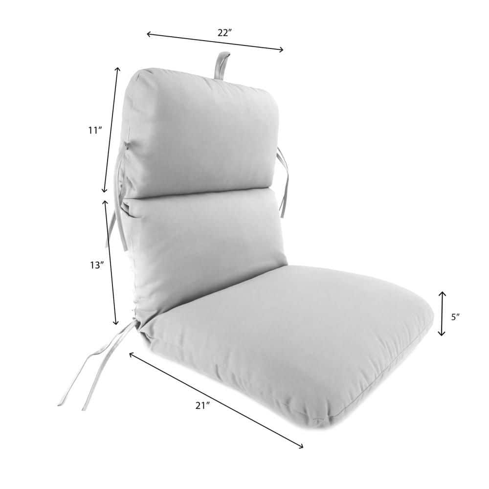 Pacific Blue Polyester Outdoor Dining Chair Cushion