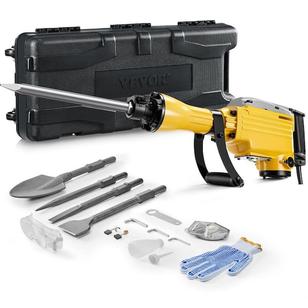 Demolition Jack Hammer, 29.72 in. x 6. 5in. 2200W 1350 BPM Jack Hammer Concrete Breaker, Heavy Duty Jack Hammer