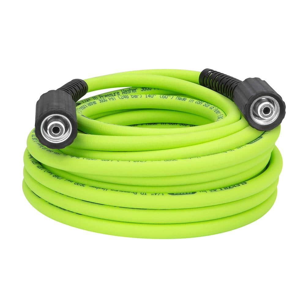 Flexzilla 1/4 in. x 50 ft. 3600 PSI Pressure Washer Hose with M22 Fittings  HFZPW36450M - The Home Depot