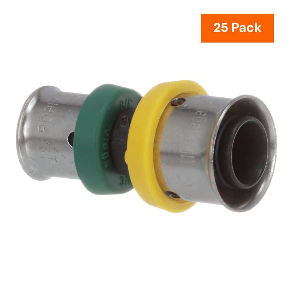 Viega PureFlow 1/2 in. x 3/8 in. Press Polymer Coupling (25-pack