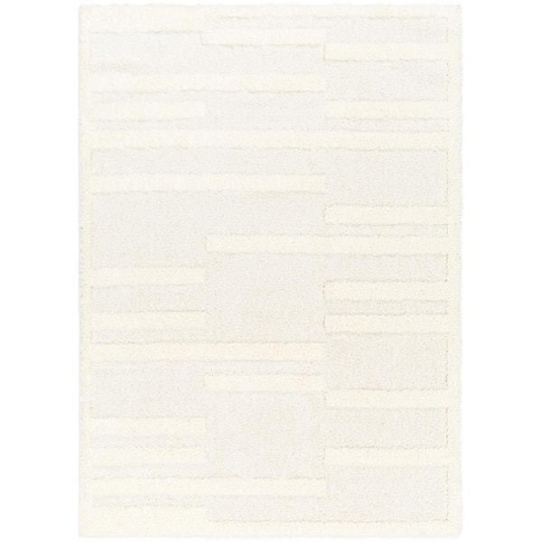 Rodos Cream 8 ft. x 10 ft. Stripe Indoor Area Rug